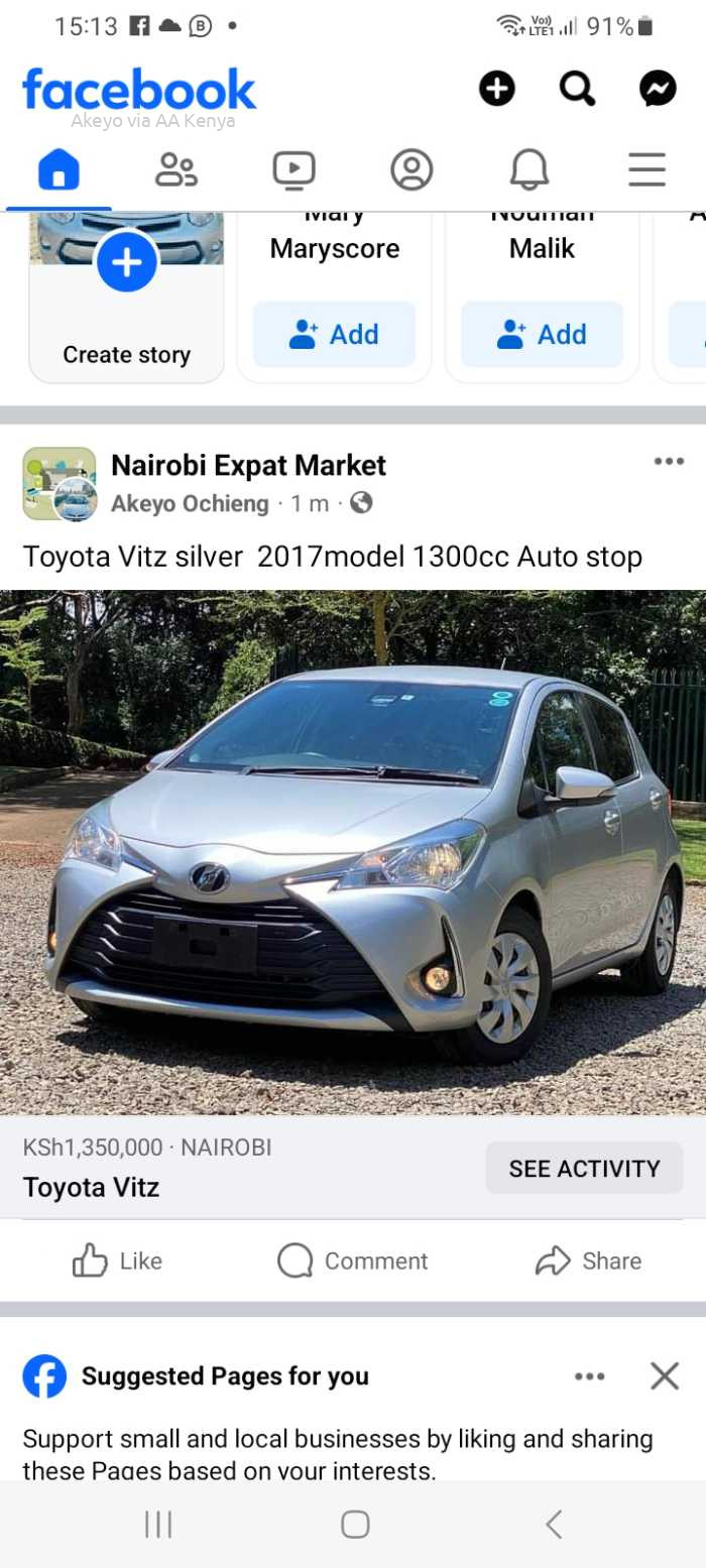 2017 TOYOTA VITZ